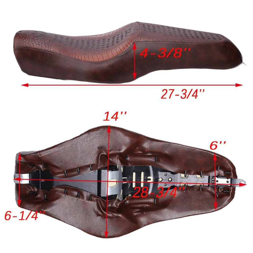 Two Up Seat Driver Passenger Motorcycle For Harley Davidson Sportster 883 1200 - Image 2 of 4