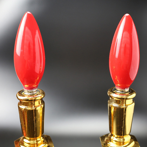 A Pair Electric Candle LED Electrolier Lamp Buddha Offerings Lamp Supplies - Picture 3 of 6