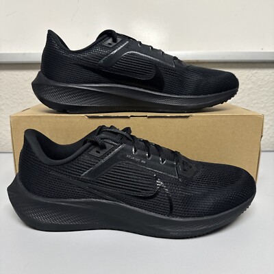 Nike Air Zoom Pegasus 40 Black Sneaker Shoe Run Walk DV3853-002 Men Size 8.5