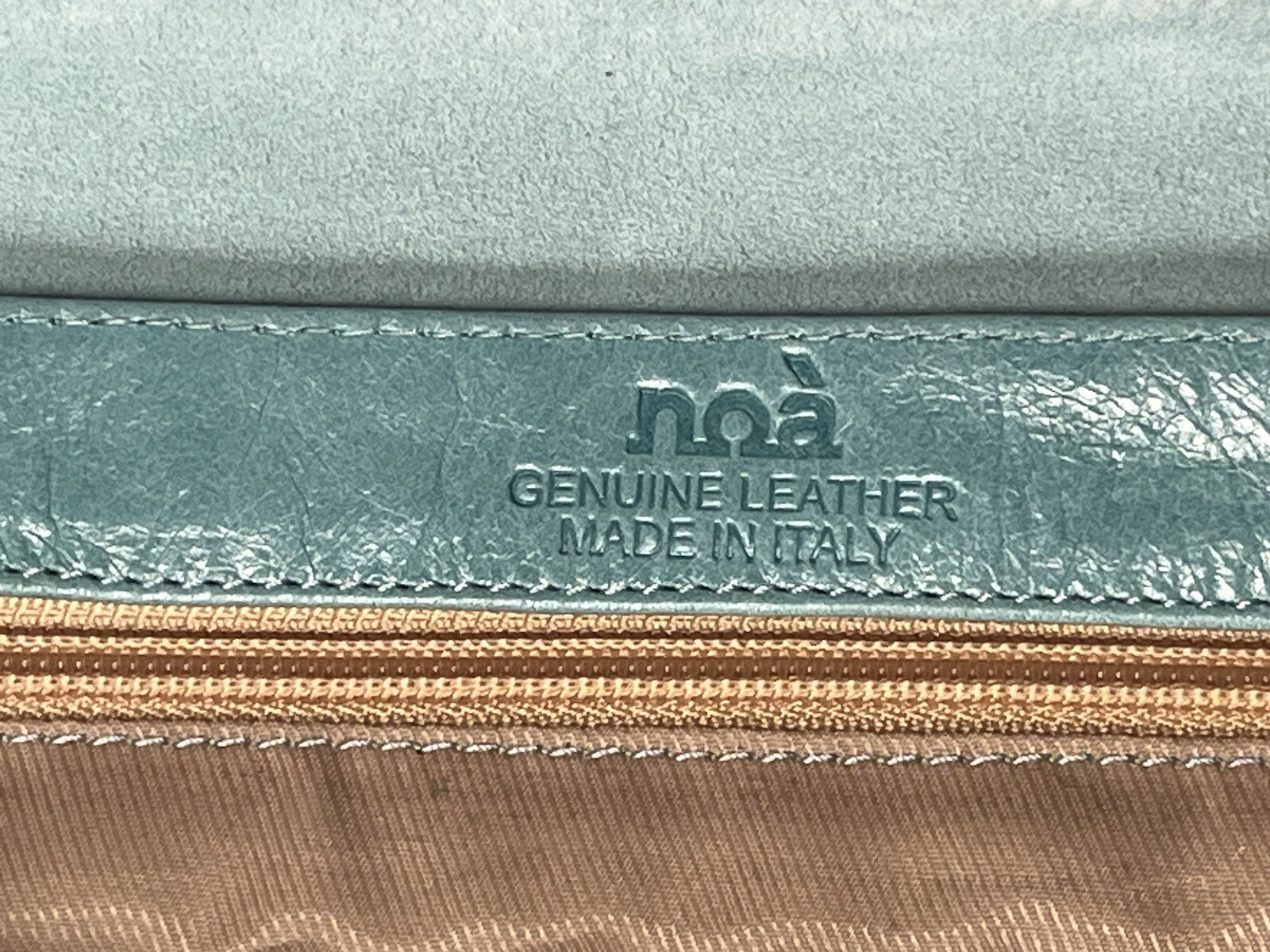 Leather Python Snakeskin purse shoulder clutch Tu… - image 10