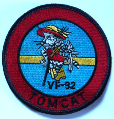 US NAVY VF24 FIGHTER SQUADRON F14 TOMCAT FLYING SUIT PATCH.