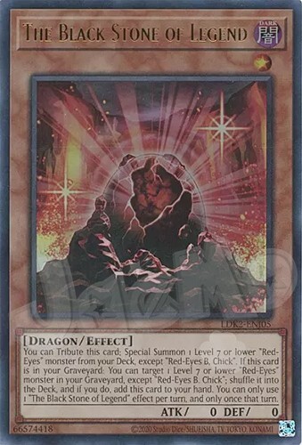 Yugioh - The Black Stone of Legend - Ultra Rare NM - Free Holographic Card - Picture 1 of 1