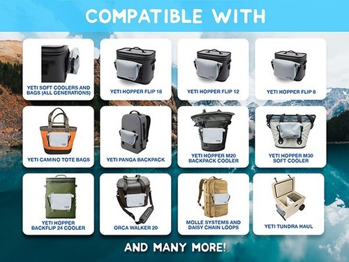 Molle Dry Bag Attaches to Soft YETI Cooler Bags or Backpacks Your New Sidekick - Picture 2 of 7