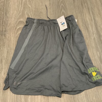NIke Oregon Ducks Dark Heather Hype Dri-fit Shorts Men s Size: Large NWT