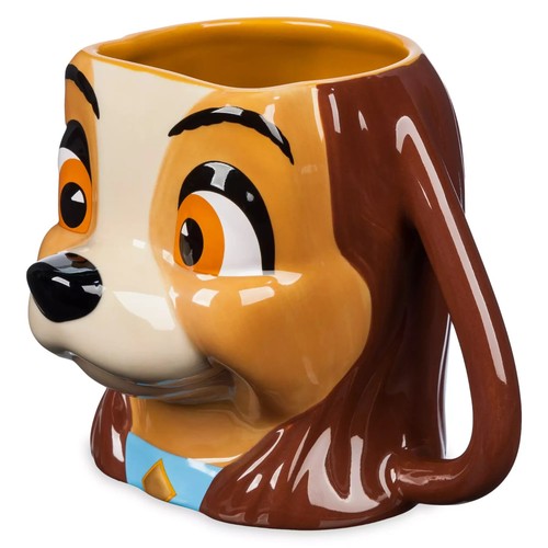 Disney Parks Lady Sculpted Coffee Mug Cup Lady and the Tramp New in box - Picture 2 of 4
