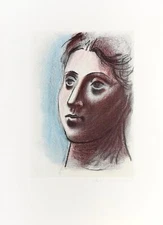 Pablo Picasso, Portrait de Femme a Trois Quart Gauche, Lithograph on Arches Pape