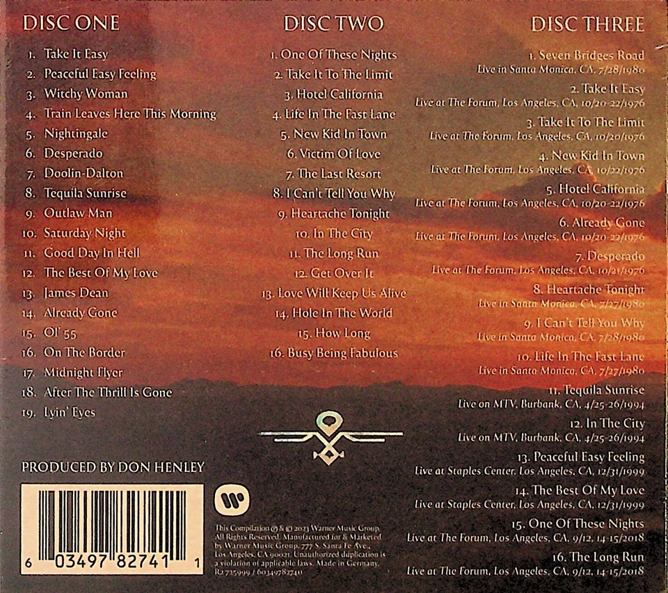 Eagles-To The Limit-Essential Collection 3-CD -NEW (Best Of/Greatest Hits/Live)  - Image 2 of 2