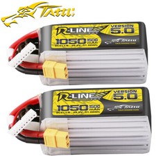 2X Tattu R-Line 1050mAh 150C 29.6V 8S Lipo Battery XT60 For 3mm-5mm FPV Drones