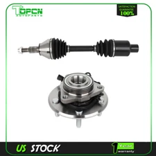 Front CV Axle Shaft & Wheel Hub Bearing For 2012-15 2016 2017 2018 Ram 1500 4WD