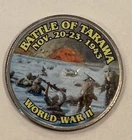 Battle of Tarawa World War II Colorized Commemorative Clad Kennedy Half Dollar