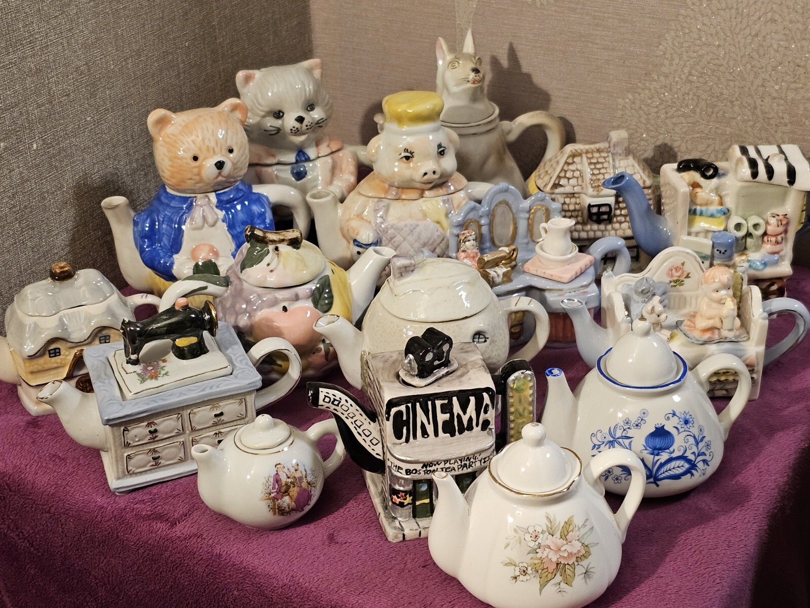 Collection Job Lot of 16x Novelty Ceramic Teapots eBay