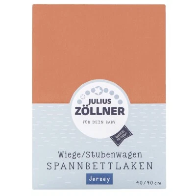 Julius Zöllner Spannbetttuch Jersey 90x40 Jersey terra