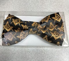 Mason, Masonic, blue lodge, Fraternal theme, Men's bow tie 2
