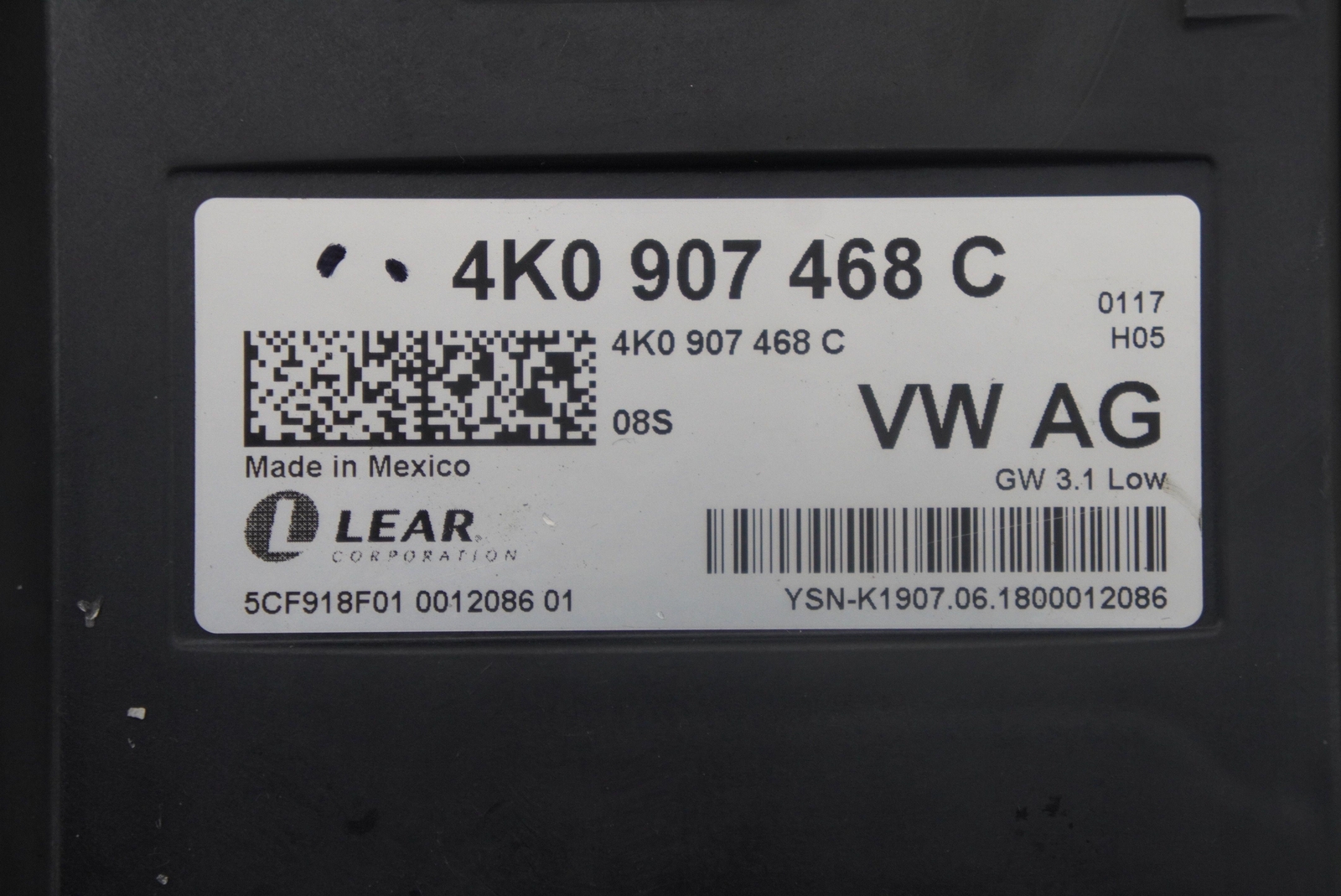 Diagnosis Interface Gateway Data Control Module ECU 4K0907468C Lamborghini Urus