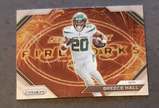 Breece Hall 2023 Panini Prizm FIREWORKS #F-19 New York Jets