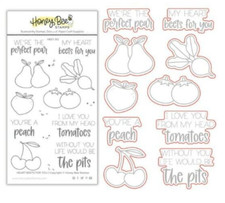 Honey Bee Stamps Heart Beets For You Stamp  Honey Cuts Die Sets 312 , Retired