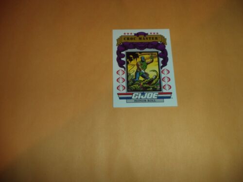 Croc Master # 196 - GI Joe Series 1 Impel Hasbro 1991 Base Trading Card - Picture 1 of 1