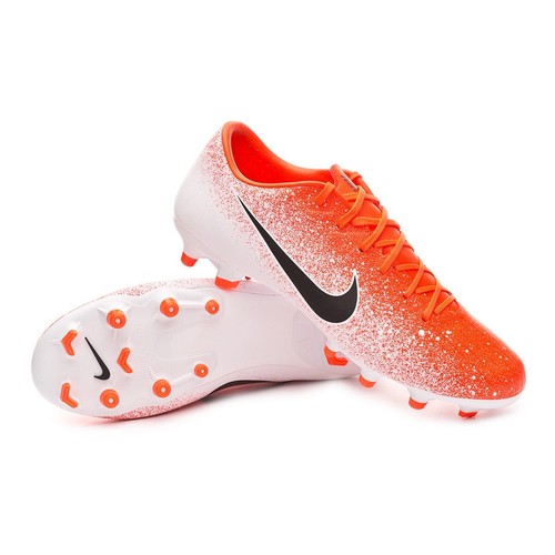Nike Vapor 12 Academia Fg Fútbol Blanco/Naranja/Hyper Carmesí AH7375 801  Talla 11 | eBay