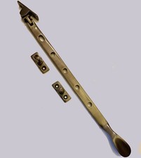 Bronze / Dark Antique Brass 12" Victorian Spoon LH / RH Window Stay  XL124C