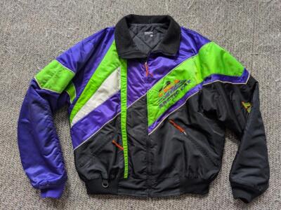 Puma フルジップジャケット ライムグリーン/ネイビー 90's vintage ARCTIC CAT snowmobile jacket XLT coat TOP CAT black lime
