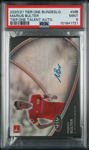 2020 Topps Tier One Bundesliga Talent 69/100 Marius Bulter #TT-MB Rookie Auto RC