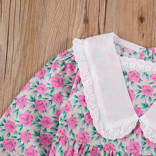 Newborn Baby Girls Summer Casual Outfits Ruffle Romper Dress Bodysuit Hat Set - Picture 15 of 22