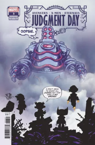 AXE JUDGMENT DAY 3 SKOTTIE YOUNG BABY VARIANT NM AVENGERS ETERNALS VS X-MEN