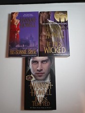 Lot Of 3 Hannah Howell Paperback Books: If He's Tempted, If He's Wicked, His Bon