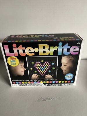 Basic Fun Hasbro - Lite Brite Mini Size 02216 complete in box new 90 pieces