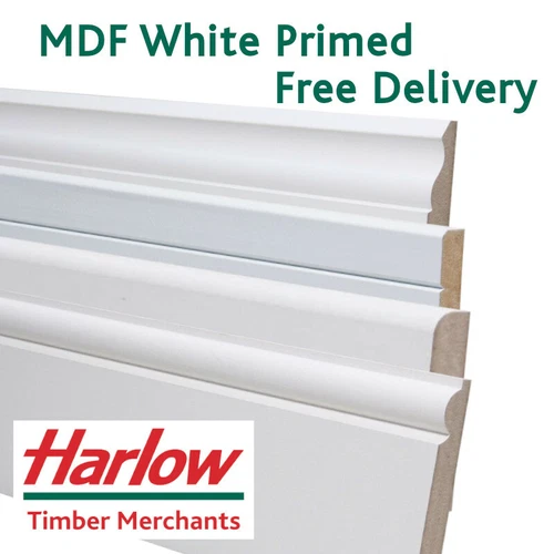 Skirting Board MDF White Primed 18x119mm 5