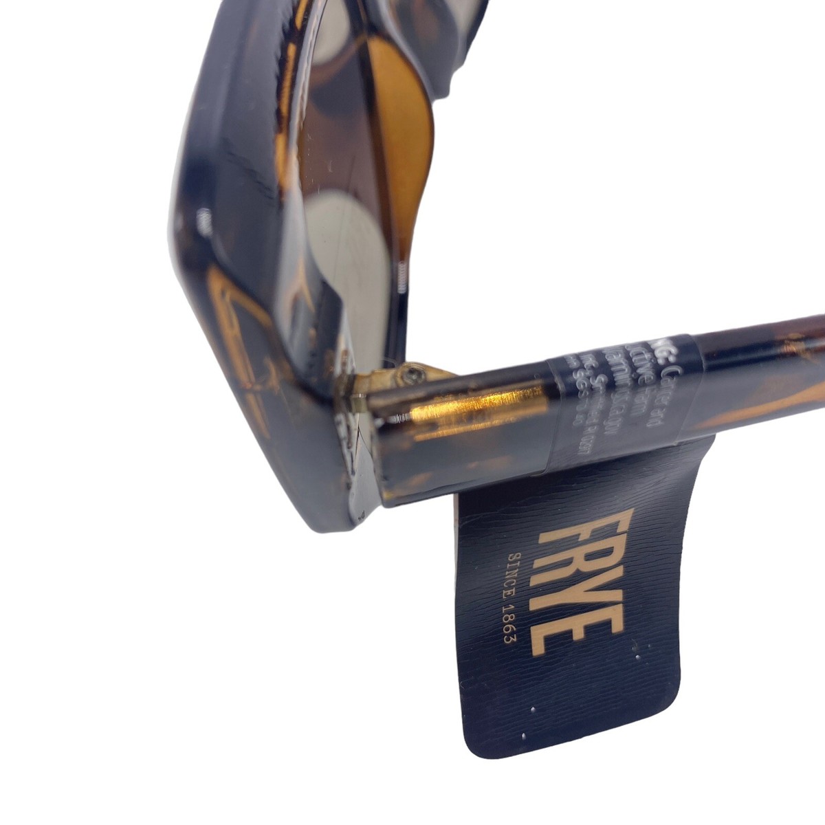 Frye and Co Tortoise Oversized Thick Frame Sunglasses DG1022  display picture 3