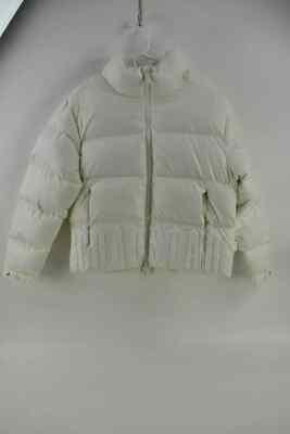 Trapstar Womens Irongate Embossed Puffer Jacket Matte Off White Size S