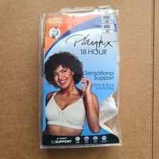 Playtex 18-Hour Sensational Support Wireless Bra, Style 20/27 White Size 44DD