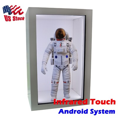 32in Smart LCD Transparent Showcase 3D Holographic Cabin Display Infrared Touch