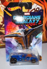 Hot Wheels Guardians Of The Galaxy Vol. 2 - Rocketfire 7/8 Blue Car Toy Marvel
