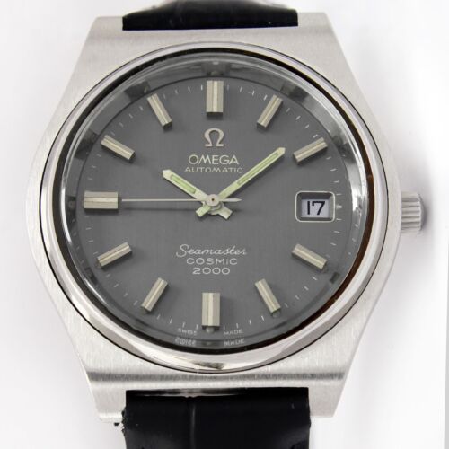 Vintage Omega Seamaster Cosmic 2000 Jumbo 38mm Grey Dial Serviced Watch 1971