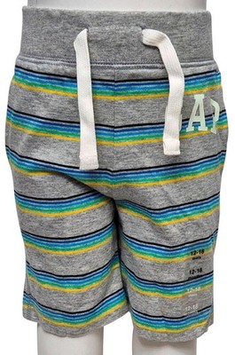 GAP Kinder Jungen schöner grauer 100 % Baumwolle Pullover Gummibund Shorts
