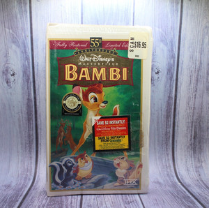 Bambi: 55th Anniversary Walt Disney's Masterpiece (VHS, Limited Edition)