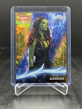 2025 Topps Chrome Sapphire Marvel Studios Gamora Gold 45/50 #48