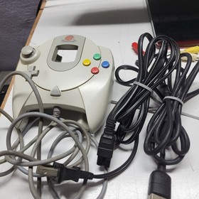 Sega Dreamcast Console BUNDLE HKT-3020 Tested And Working w/ Dream Station