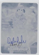 2023 Chrome Topps in Technicolor Printing Plate Cyan 1/1 Dylan Carlson Auto yk0