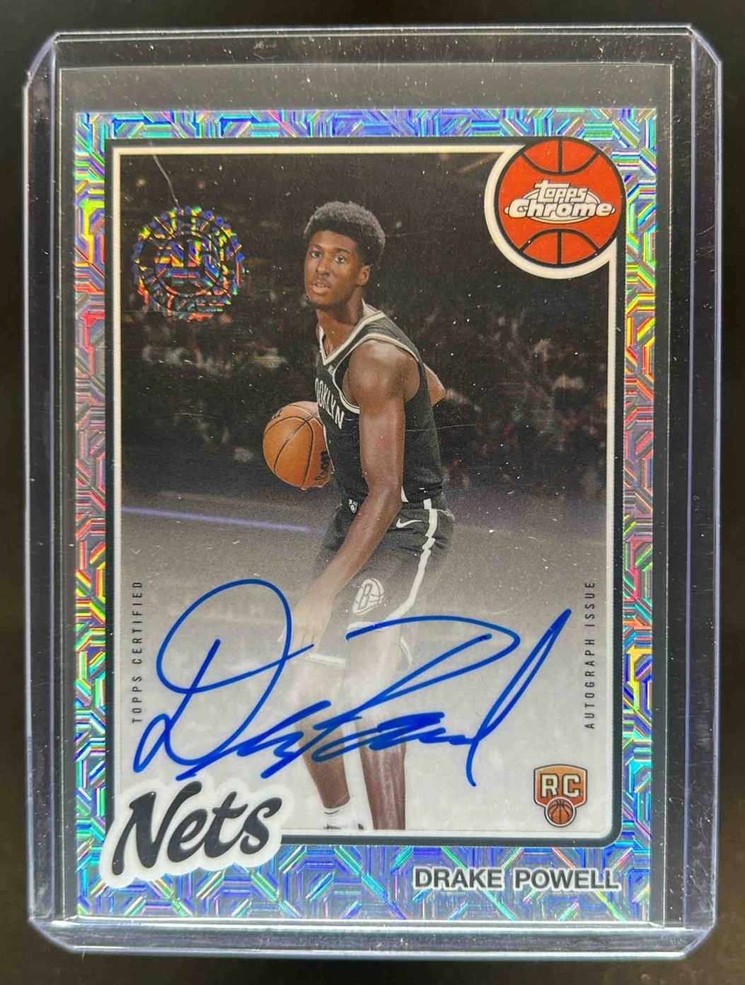 2025-26 Topps Drake Powell 1980-81 Chrome Rookie Auto Mojo Refractor #80CR2-DP