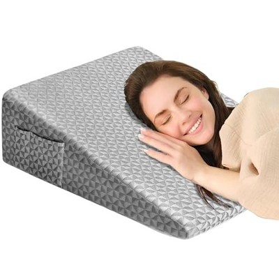 COLDHUNTER Wedge Pillow 7.5'' Bed Wedge for Back Pain Relief, Memory Foam