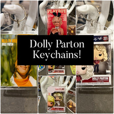 Acrylic Dolly Parton Keychains!! CD Covers, Magazine Covers & More!