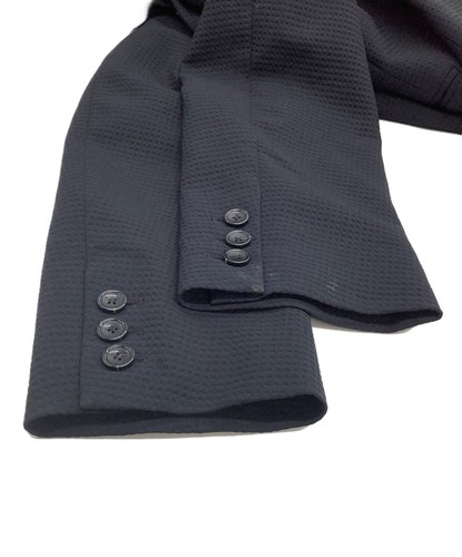 RAF SIMONS Seersucker Tailored Jacket 09SS Size: 48 Men Navy - Foto 8 di 10