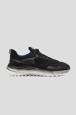 Hogan Men's  Hyperlight Sneakers in Black  Farbric & Leather Size EU 43