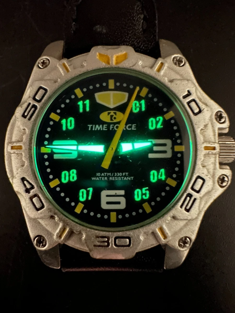 Time Force 4816 Mid-Size 33mm Quartz Dive Watch New Battery