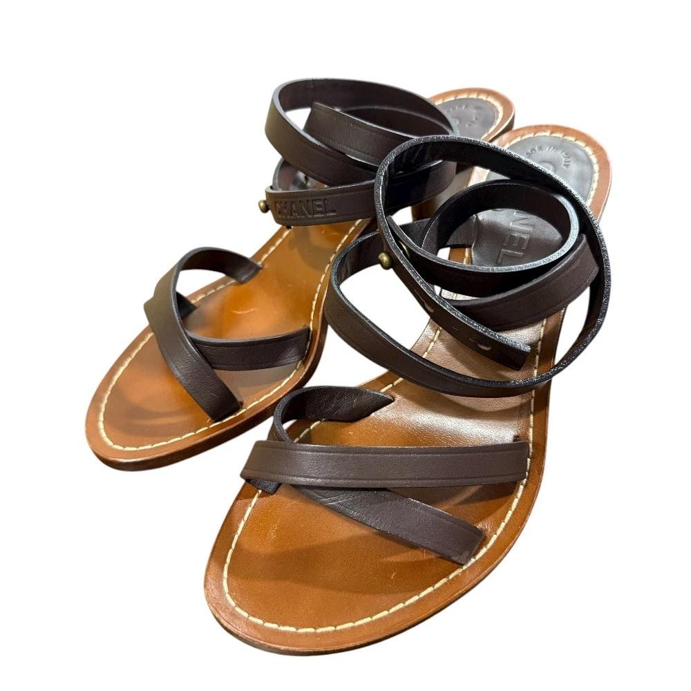 CHANEL Brown Sandals for Women for sale | eBay