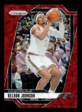 2024-25 Panini Prizm Keldon Johnson /88 Choice Red #24 San Antonio Spurs