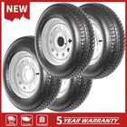 ⏫4PCS ST205/75D15 Trailer Tires on Rim 5 Lug on 4.5" 15in Fuel-saving for Cargo